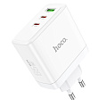 Сетевое зарядное устройство, 3 PD 45W/20W + 1 USB 18W (N30), HOCO, белый