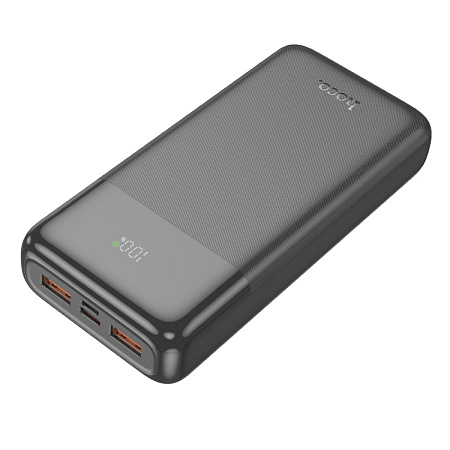 Универсальный Доп. Аккумулятор 20000mAh, J121A, HOCO, выход: 2 USB (22.5W)+1 PD (20W) с дисплеем, черный