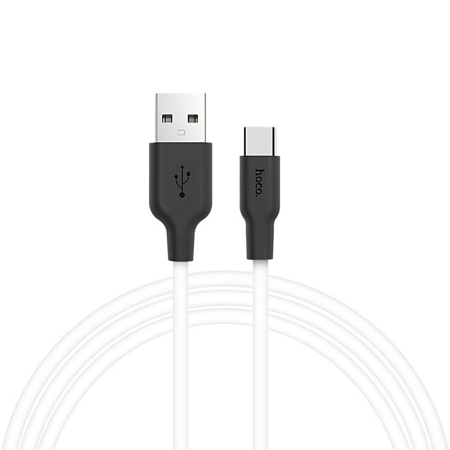 USB дата кабель Lightning, HOCO, X21 Plus, 2М, силиконовый, черно-белый