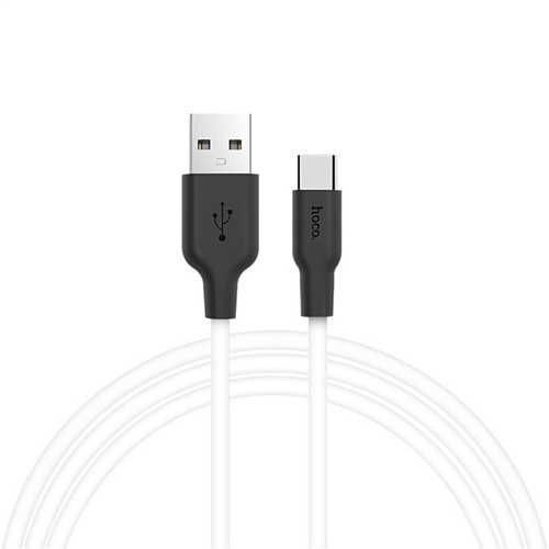 USB дата кабель Lightning, HOCO, X21 Plus, 2М, силиконовый, черно-белый