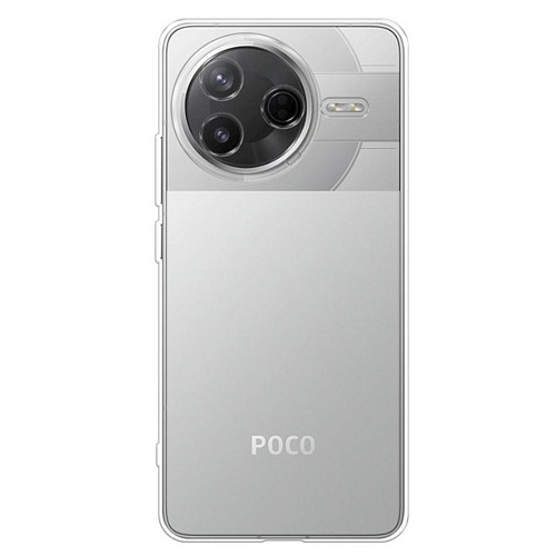 Чехол силиконовый для Xiaomi Poco F7 Pro (5G)/Redmi K80 (5G), с защитой камеры, X-CASE, прозрачный