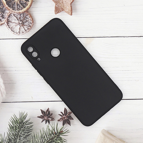 Чехол силиконовый для Xiaomi Redmi Note 7/Note 7 Pro, с микрофиброй внутри, с защитой камеры, X-CASE, черный