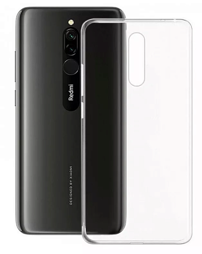 Чехол силиконовый для Xiaomi Redmi 8, прозрачный