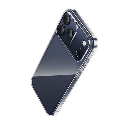 Чехол силиконовый для iPhone 17 Pro Max, Light series TPU, HOCO, прозрачный Чехол силиконовый для iPhone 17 Pro Max, Light series TPU, HOCO, прозрачный