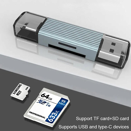  USB 3.0/Type-C  micro SD+SD, 