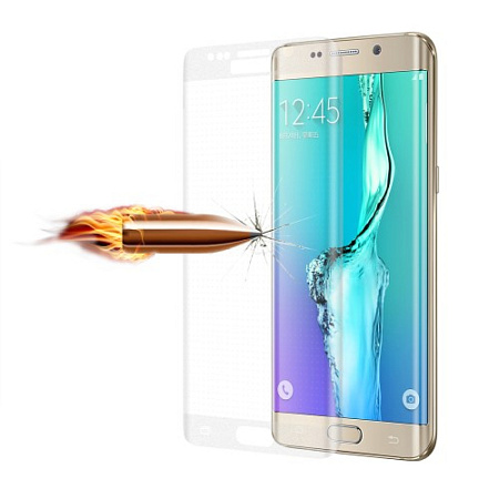 Защитное стекло на Samsung G928F, Galaxy S6 Edge Plus, с загибом, прозрачное, X-CASE