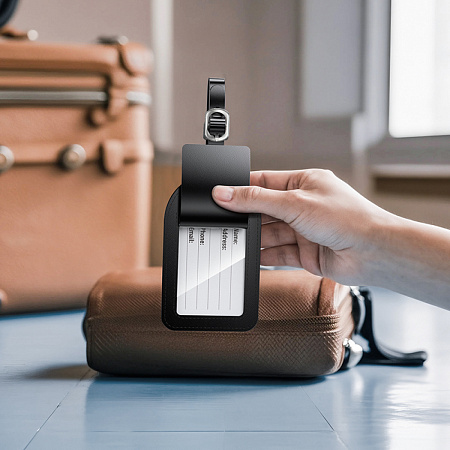 Устройство для поиска вещей E91H, синхронизация с IOS, Носо, в виде бирки для багажа, черный