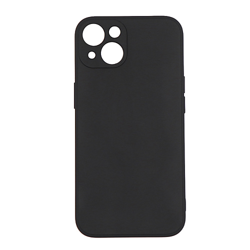 Чехол силиконовый для iPhone 13 (6.1), с микрофиброй внутри, с защитой камеры, X-CASE, черный