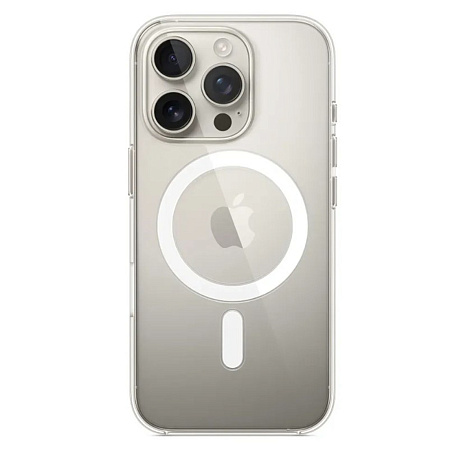 Чехол силиконовый для iPhone 16 Pro Max, Магнитный (MagSafe), X-CASE, прозрачный