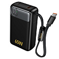 Универсальный Доп. Аккумулятор 12000mAh, Q53, HOCO, выход: 1 PD (65W), Type-C (60W), черный