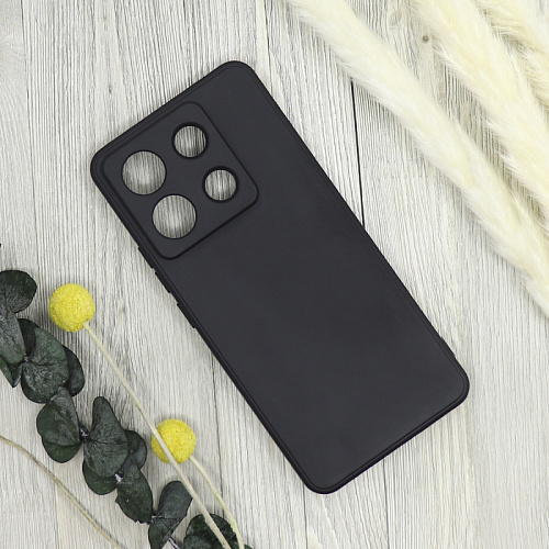 Чехол силиконовый для Xiaomi Redmi Note 13 Pro (5G)/Poco X6 (5G), good quality, с защитой камеры, X-CASE, черный