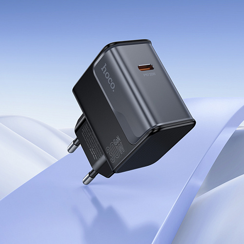 Сетевое зарядное устройство, 1 PD 30W (CS72A), HOCO, цвет черный