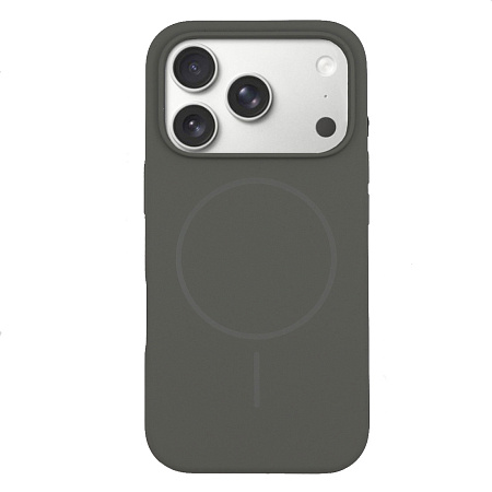 Чехол-накладка для iPhone 17 Pro Max, Silicon Case, магнитный (MagSafe), без лого, X-CASE, серый
