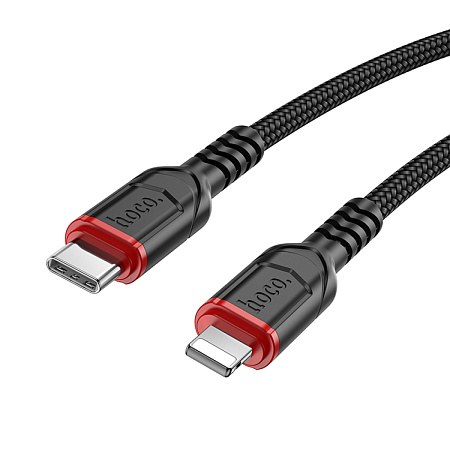 Кабель Lightning to Type-C (PD), HOCO, X59, 3м, черный