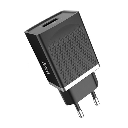 Сетевое зарядное устройство, 1 USB 3.0A (C42A), HOCO, черный