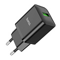 Сетевое зарядное устройство, 1 USB 3.0 QC (N26), HOCO, черный