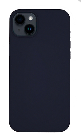 Чехол-накладка для iPhone 14 Plus, Silicon Case, без лого, темно-синий