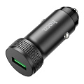 Автомобильное зарядное устройство, 1 USB 3.0QC (Z49A), HOCO, черный