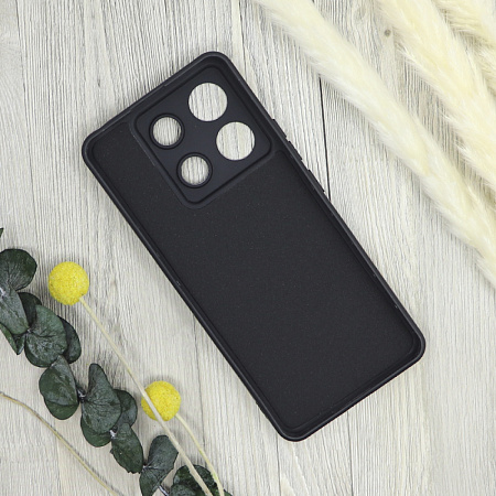 Чехол силиконовый для Xiaomi Redmi Note 13 Pro (5G)/Poco X6 (5G), good quality, с защитой камеры, X-CASE, черный