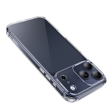 Чехол силиконовый для iPhone 17 Pro, Противоударная серия TPU, HOCO, прозрачный