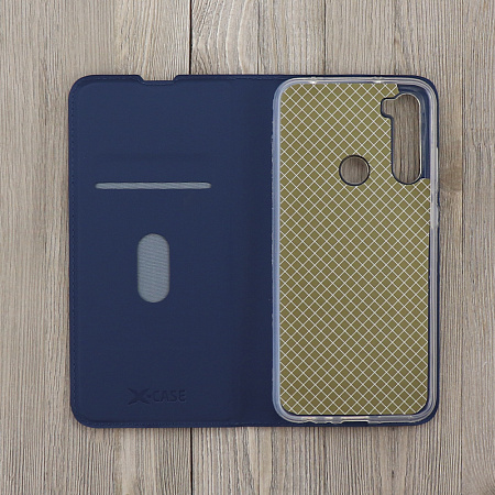 Чехол-книжка для Xiaomi Redmi Note 8T, X-CASE, боковой, синий