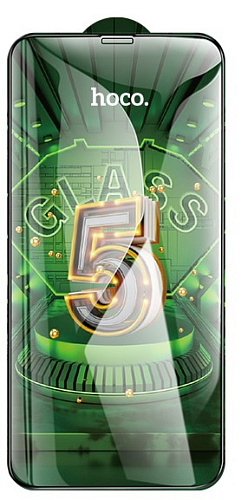 Защитное стекло на iPhone XS Max/11 Pro Max (G12), HOCO, Full screen HD 5D large arc tempered glass, черное
