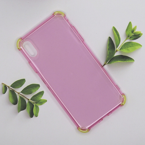 Чехол силиконовый для iPhone XS Max, HOCO, Ice Shield series, розовый