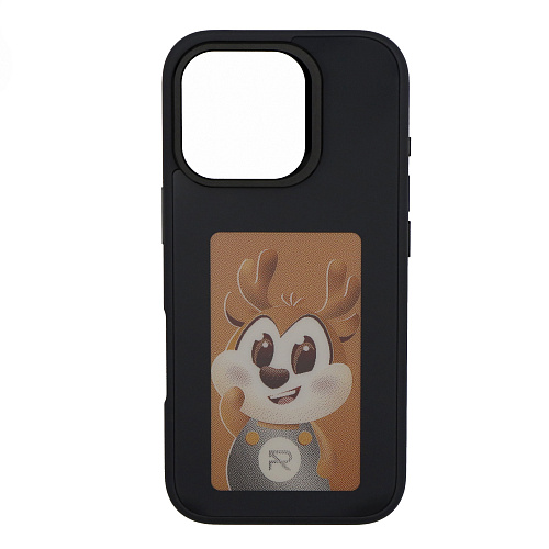 Чехол-накладка для iPhone 16 Pro, с экраном, без лого, X-CASE, черный