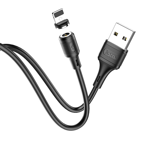 USB дата кабель Lightning, HOCO, X52, магнитный, черный