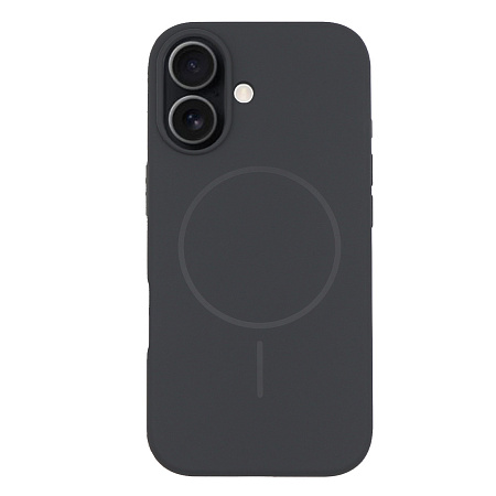 Чехол-накладка для iPhone 17, Silicon Case, магнитный (MagSafe), без лого, X-CASE, угольно-серый