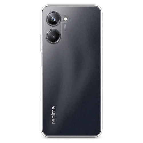 Чехол силиконовый для Realme 10 Pro (5G), с защитой камеры, X-CASE, прозрачный