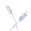 Кабель Lightning to Type-C (PD), HOCO, X114, 1 метр, цвет синий