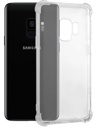 Чехол силиконовый для Samsung G960, Galaxy S9, усиленные края, X-CASE, прозрачный
