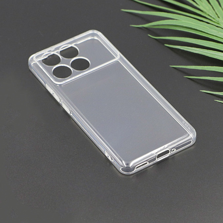 Чехол силиконовый для Xiaomi Poco F6 Pro /Redmi K70 (5G) /Redmi K70 Pro (5G), с защитой камеры, X-CASE, прозрачный