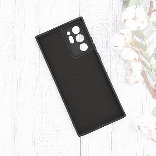 Чехол силиконовый для Samsung Galaxy Note 20 Ultra, с микрофиброй внутри, с защитой камеры, X-CASE, черный