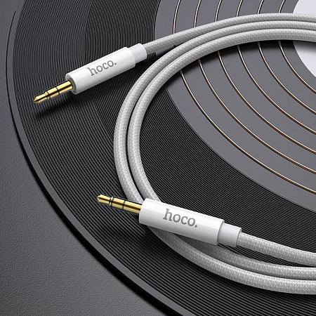 AUX Audio кабель 3,5 мм, UPA19, HOCO, белый