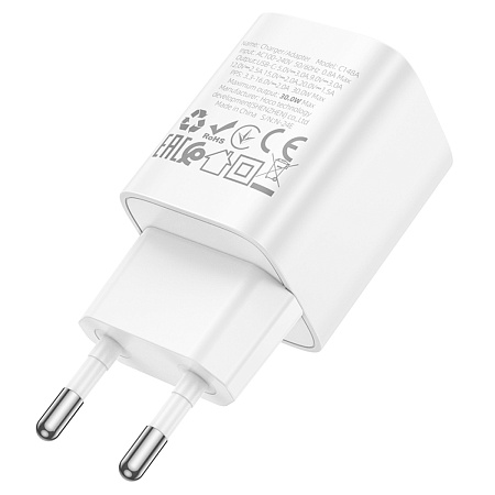 Сетевое зарядное устройство, 1 PD 30W (C148A), HOCO, мини, белый