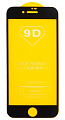 Защитное стекло на iPhone 6/6S, 9D, черное, X-CASE