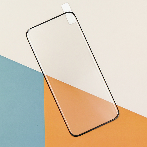 Защитное стекло на Xiaomi Mi 11/Mi 11 Pro/Mi 11 Ultra, полный клей, прозрачное с черной рамкой, X-CASE