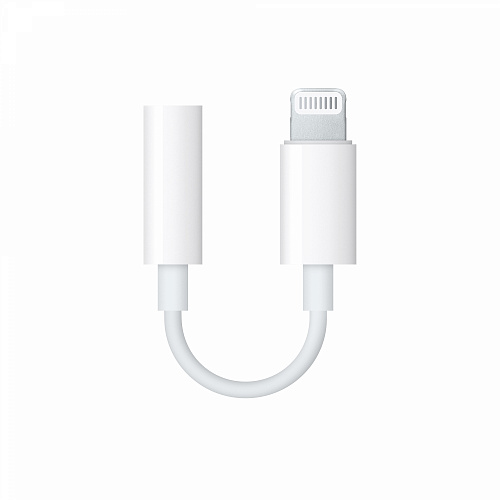 Переходник Lightning to наушники Jack, с bluetooth, музыка+разговор, GL032/JH-002, белый