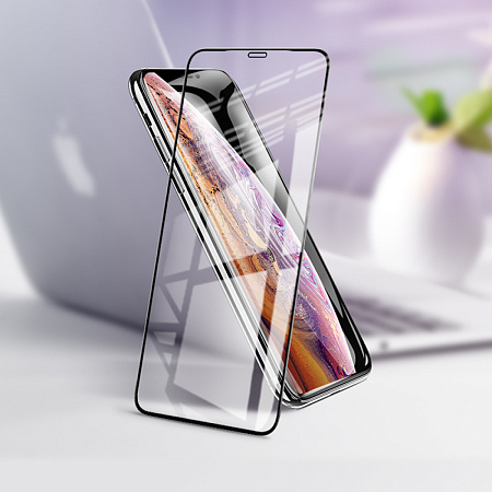 Защитное стекло на iPhone XR/11 (G777), HOCO, anti-static, черное