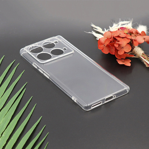 Чехол силиконовый для Infinix Note 40 Pro (4G/5G) / Note 40 Pro + (5G) / X6851, с защитой камеры, X-CASE, прозрачный