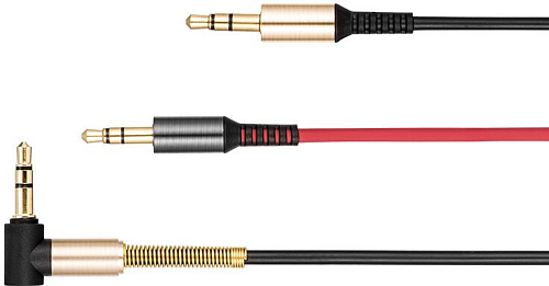 AUX Audio кабель 3,5 мм, UPA02, HOCO, черный, угловой