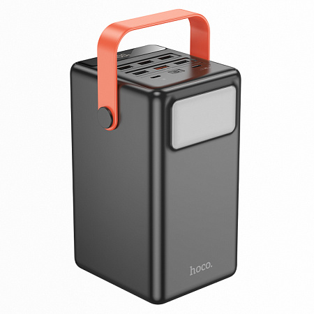 Универсальный Доп. Аккумулятор 100000mAh, J142, HOCO, выход: 6 USB, 1 PD 20W, черный