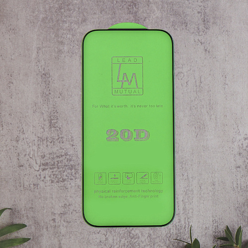 Защитное стекло на iPhone 17 Pro, 20D, прозрачное с черной рамкой, X-CASE