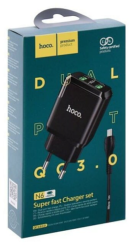   , 2 USB 3.0QC 18W (N6), HOCO, Micro,  , 