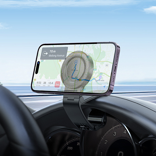 Держатель автомобильный на козырек приборной панели Magsafe, H60, HOCO, черный