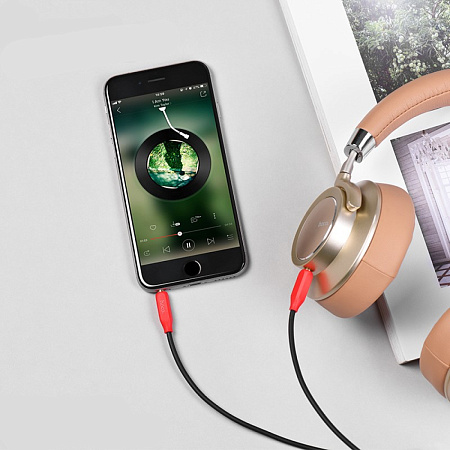 AUX Audio кабель 3,5 мм, UPA11, HOCO, черный