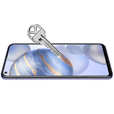 Защитное стекло на Honor 30, 9D, черный, X-CASE