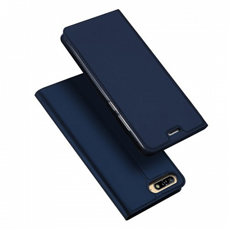 Чехол-книжка для Huawei Honor 7A Pro/Y6 (2018)/Y6 Prime(2018), DU DU, боковой, синий